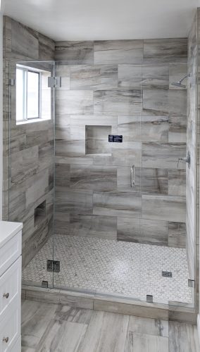 Inline Glass Shower 3 Piece Low Iron Glass